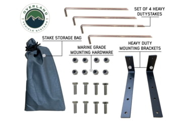 Image of Overland Vehicle Systems Nomadic Quick Deploying Car Side Shower Room, Dark Gray, 18199909