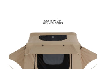 Image of Overland Vehicle Systems TMBK Roof Top Tent w/ Rain Fly - 3+ Persons, 4 Season, Tan/Green, 18119933