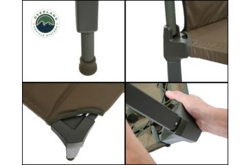Image of Overland Vehicle Systems Wild Land Camping Gear Chair, 400 lbs Weight Capacity, Tan, 26029910