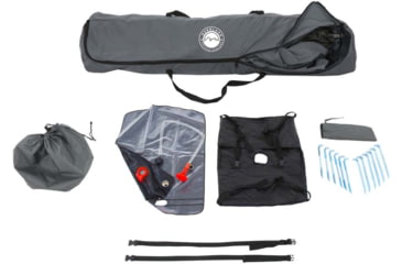 Image of Overland Vehicle Systems Wild Land Camping Gear Changing Room, Shower, Grey, 5 x 5 x 6.75 ft, 26019910