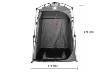 Image of Overland Vehicle Systems Wild Land Camping Gear Changing Room, Shower, Grey, 5 x 5 x 6.75 ft, 26019914