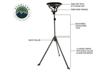 Image of Overland Vehicle Systems Wild Land Camping Gear, UFO Solar Light, Light Pods, Speaker, 15049901