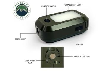 Image of Overland Vehicle Systems Wild Land Camping Gear, UFO Solar Light, Light Pods, Speaker, 15049901