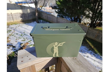 Image of Paladin Shot Gun Ammo Can, Green Metal, PE-AMMOCSH-2039