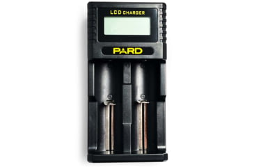 Image of PARD Optics Battery Charger, 2-Slot, Black, 2x battery charger