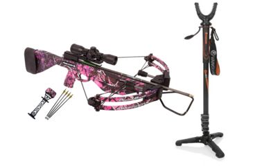 Image of Parker Ambusher Crossbow Pkg., Muddy Girl w/3X IR Scope, X311-IR W/ Vanguard Veo Shooting Stick