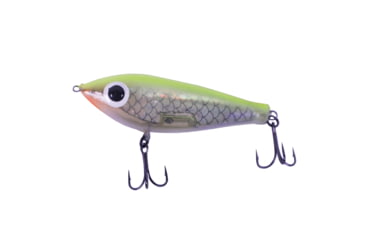 Image of Paul Brown Fat Boy Pro 3 1/2in, 7/8 oz., Chartreuse Back/Silver Flat Insert/Pearl Belly/Orange Throat, FBP-91
