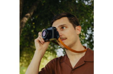 Image of Peak Design Form Leather Camera Strap, Amber, Neck, LRS-N-AM-1