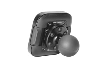 Image of Peak Design Locking Ball Mount Adapter, 1 in, Non-Charging, Black, M-MM-AD-BK-1