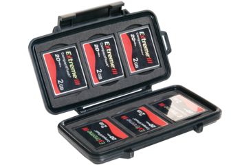 Image of Pelican 0945 Memory Card Micro Cases for 6 Compact Flash Cards 0940-015-110