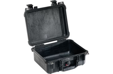Image of Pelican 1400 Small 13x11x6in Protector Waterproof Carry Case, Black, No Foam