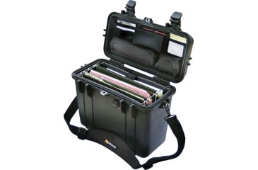 Image of Pelican 1430 Protector Medium Top Loader 17x9.6x13in Case, Black w/Office Dividers, 1430-005-110