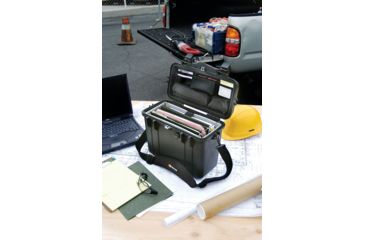 Image of Pelican 1430 Protector Medium Top Loader 17x9.6x13in Case, Black w/Office Dividers, 1430-005-110