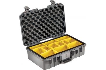 Image of Pelican 1485 Air Protector Case, with Divider, Silver, 014850-0040-180