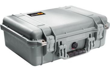 Image of Pelican 1500NF Medium Crushproof Dry Case, 18.5x14x7in, Silver Protector - No Foam