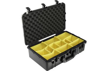 Image of Pelican 1555 Air Protector Case w/Padded Dividers, Black 015550-0040-110