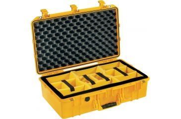 Image of Pelican 1555 Air Protector Case, with Divider, Yellow, 015550-0040-240