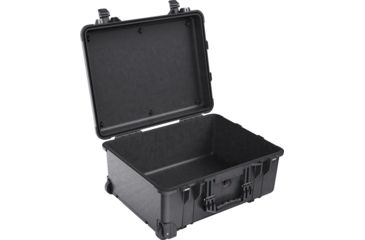 Image of Pelican 1560 Large Crushproof Wheeled Dry Box, 22x18x10.4in, Black - No Foam