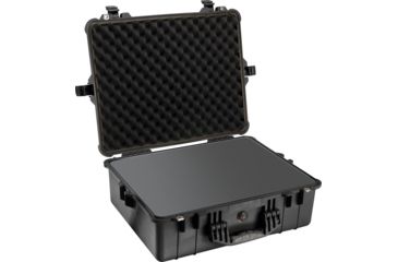 Image of Pelican 1600 Protector Pressurized 24x19x8in Case, Black w/Foam