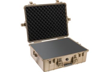Image of Pelican 1600 Protector Pressurized 24x19x8in Case, Desert Tan w/Foam