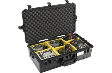 Image of Pelican 1605 Air Protector Case w/Padded Dividers, Black 016050-0040-110