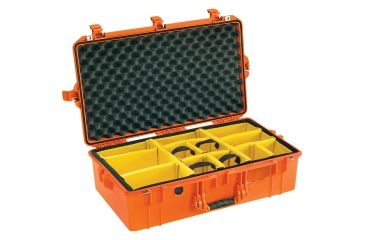 Image of Pelican 1605 Air Protector Case, with Divider, Orange, 016050-0040-150