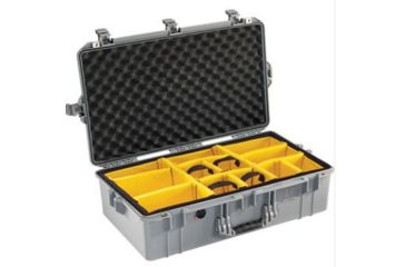 Image of Pelican 1605 Air Protector Case, with Divider, Silver, 016050-0040-180