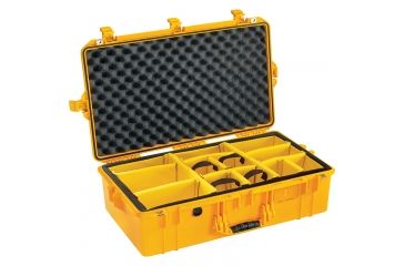 Image of Pelican 1605 Air Protector Case, with Divider, Yellow, 016050-0040-240