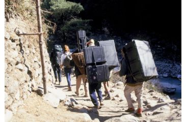 Image of Pelican 1650 Large Crushproof Wheeled Dry Case, 30.75x20.5x11.6in, Black, w/Foam, 1650-020-110