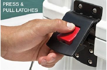 Image of Pelican 45 Quart Elite Cooler, Latch 32-45Q-MC-WHT