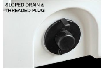 Image of Pelican 45 Quart Elite Marine Cooler, Drain w/ Plug 32-45Q-MC-WHT