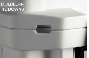 Image of Pelican 45 Quart Elite Marine Cooler, Molded Tie Downs 32-45Q-MC-WHT