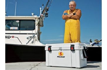 Image of Pelican 45 Quart White Cooler, In Use 32-45Q-MC-WHT