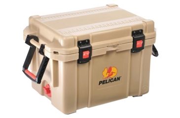 Image of Pelican 45QTTAN Cooler 45Qt Elite Sloped Drain Fish Scale Tan