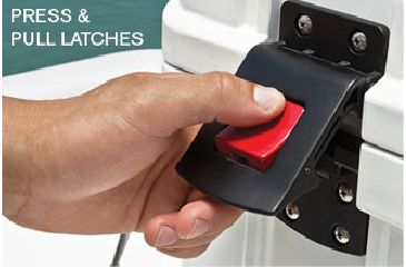 Image of Pelican 65 Quart Elite Marine Cooler, Latch 32-65Q-MC-WHT