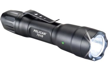 Image of Pelican 7610 Tactical Flashlight, 1 AA/2 CR123, Black, 5.44 in, 7610