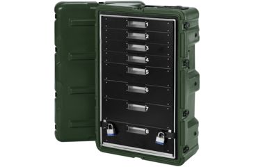 Image of Pelican 8 Drawer Mobile Medical Chest Case,29.75x17.87x10.80in,Black 472MEDCHEST38D032