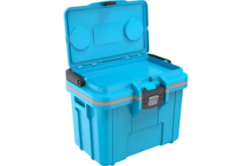 Image of Pelican 8QT Personal Cooler, Cool Blue/Gray, 8Q1CLBLUGRY