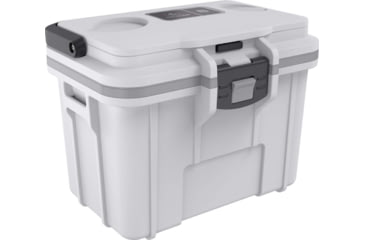 Image of Pelican 8QT Personal Cooler, Dark White/Gray, 8Q1WHTGRY