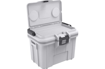 Image of Pelican 8QT Personal Cooler, Dark White/Gray, 8Q1WHTGRY