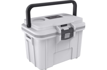 Image of Pelican 8QT Personal Cooler, Dark White/Gray, 8Q1WHTGRY
