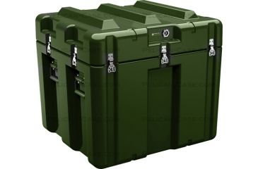 Image of Pelican AL2624-1805 Single Lid Empty Cube Case w/ No Foam, Olive Drab AL2624-1805-RP-137
