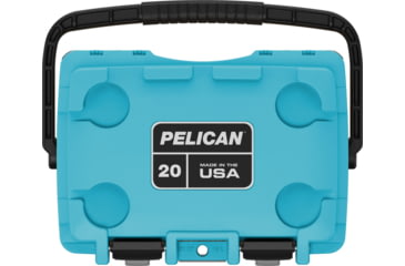 Image of Pelican Elite Hard Cooler, 20.35 L, Cool Blue/Grey, 20Q-1-CLBLUGRY