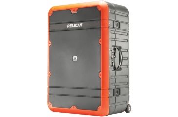 Image of Pelican BA30 Elite Vacationer Luggage, 25.85x16.98x10.93in, Gray/Orange, LG-BA30-GRYORG