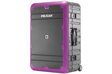 Image of Pelican BA27 Elite Weekender Luggage, 22.04x14.16x9.17in, Gray/Purple, LG-BA27-GRYPUR