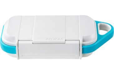 Image of Pelican Go Case G40, White/Aqua, Large, GOG400-0000-WHT