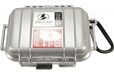 Image of Pelican i1010 iPod Carabiner Loop Silver Protector Case
