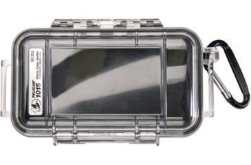 Image of Pelican i1015 Micro Watertight Crushproof Dry Box, 6.68x3.88x1.86in - Clear w/ iPhone Liner 1015-015-100