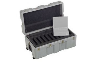 Image of Pelican 472-10-Laptop Mobile IT 10 Laptop Case,34.18x17.87x15.37in,Cobalt Hardware,Gray 47210LAPTOPSC133