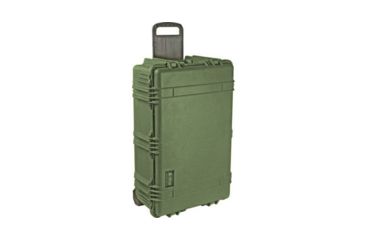 Image of Pelican 1650 Large Crushproof Wheeled Dry Case, 30.75x20.5x11.6in, OD Green Case w/ Foam, 1650-020-130